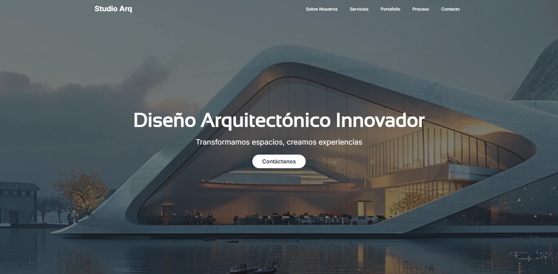 Demo de landing page Arquitectura