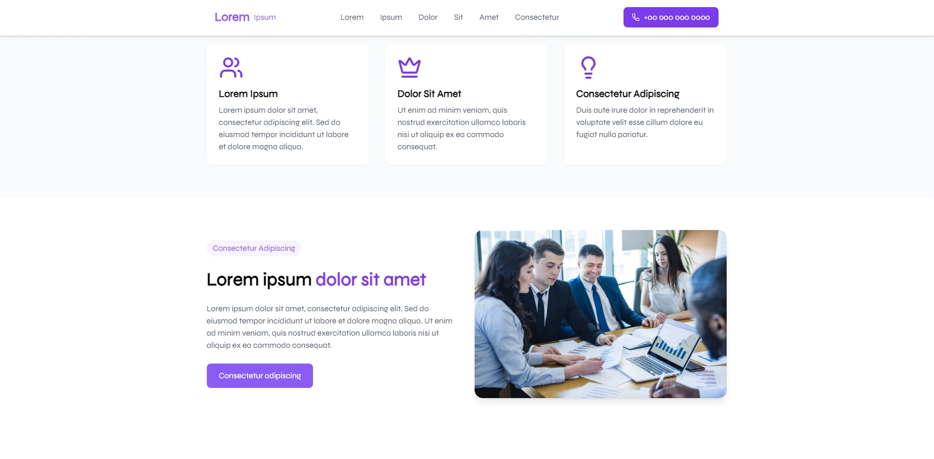 Demo de landing page Contadores